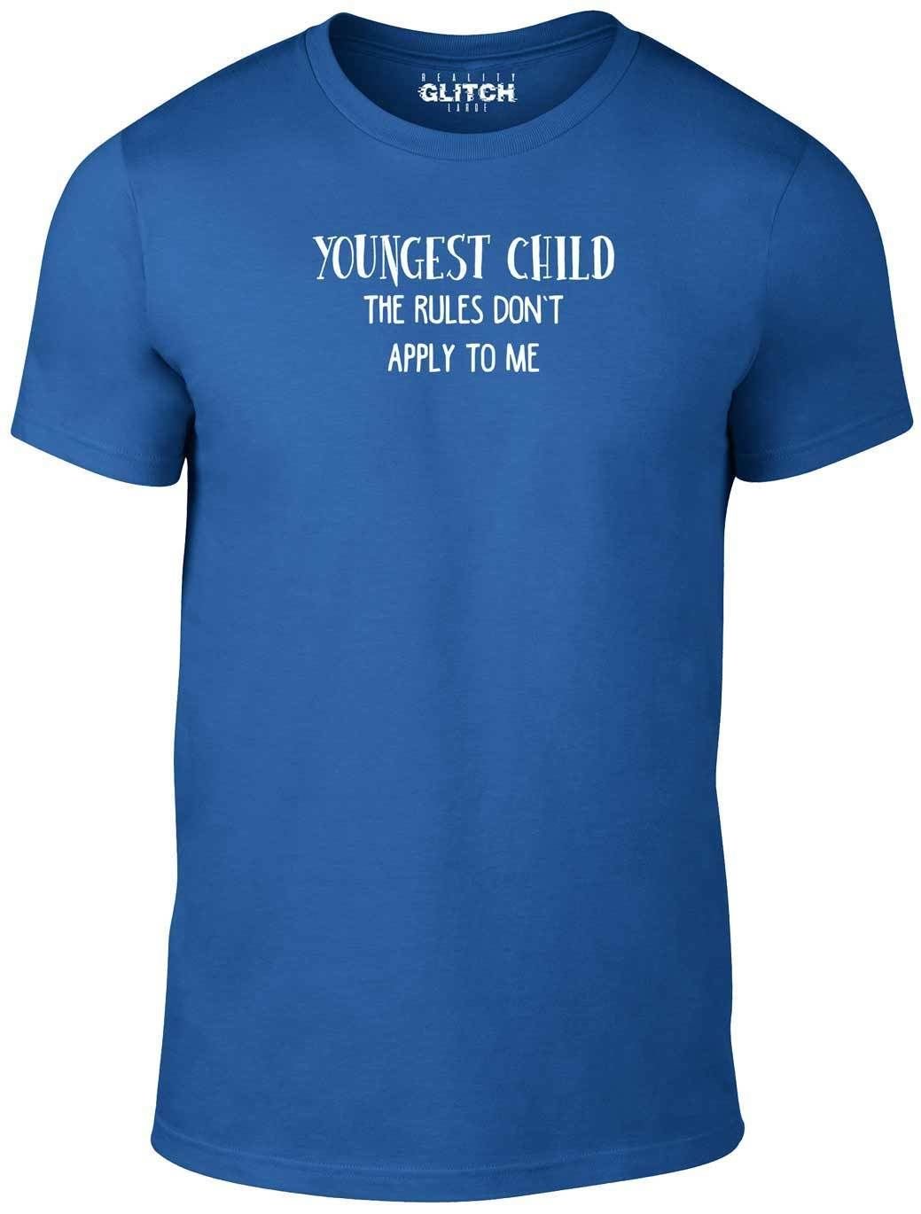 Reality Glitch Boys Royal Blue Kids Youngest Child T-Shirt