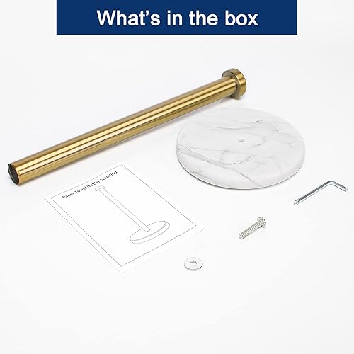 Miniatura 8 de NearMoon Soporte para toallas de papel de pie, soporte para rollo de toallas de papel de cocina, para encimera de baño, cocina, soporte estándar o