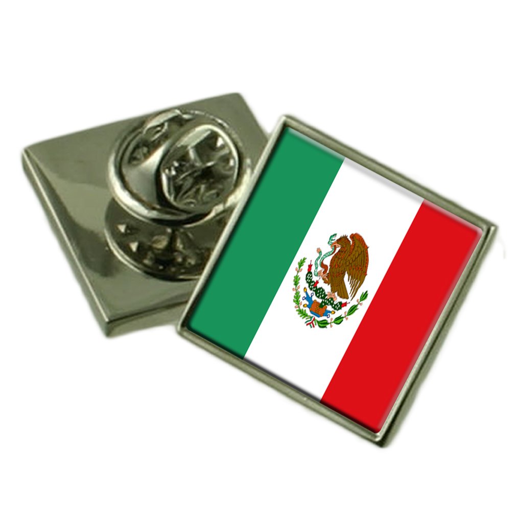 México Insignia de Solapa cuadrada con grabado ideal para regalos memorables 5