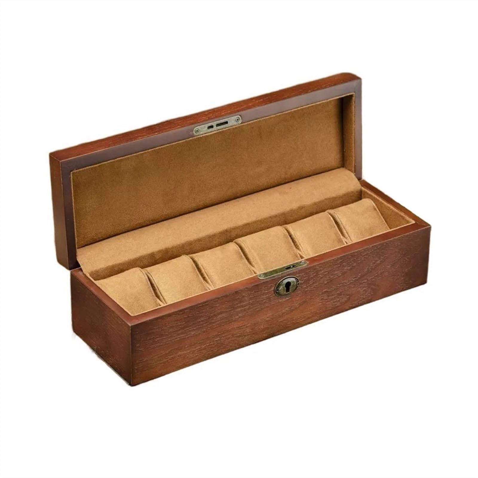ANVLOJRIH Watches Box 6 Grid Household Watch Storage Box Wooden Watch Storage Box Jewelry Classification Collection Box Watch Box