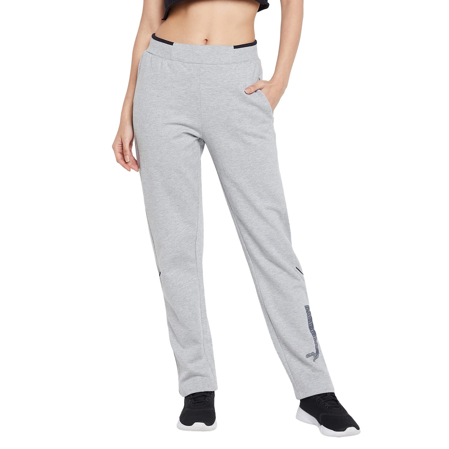MSECRET Women Grey Track Bottoms