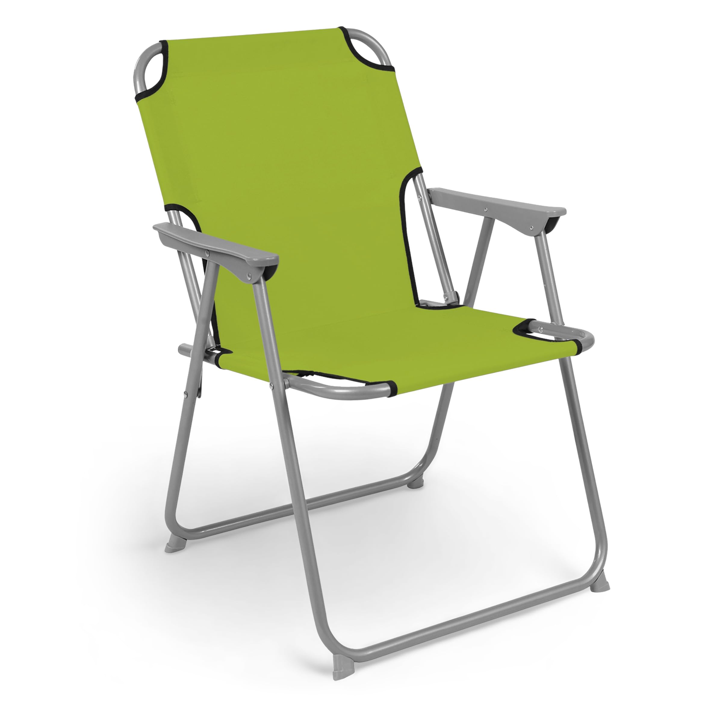 Spetebo Piccolo Camping Klappstuhl 75 x 52 cm bis 100kg klappbar - grün