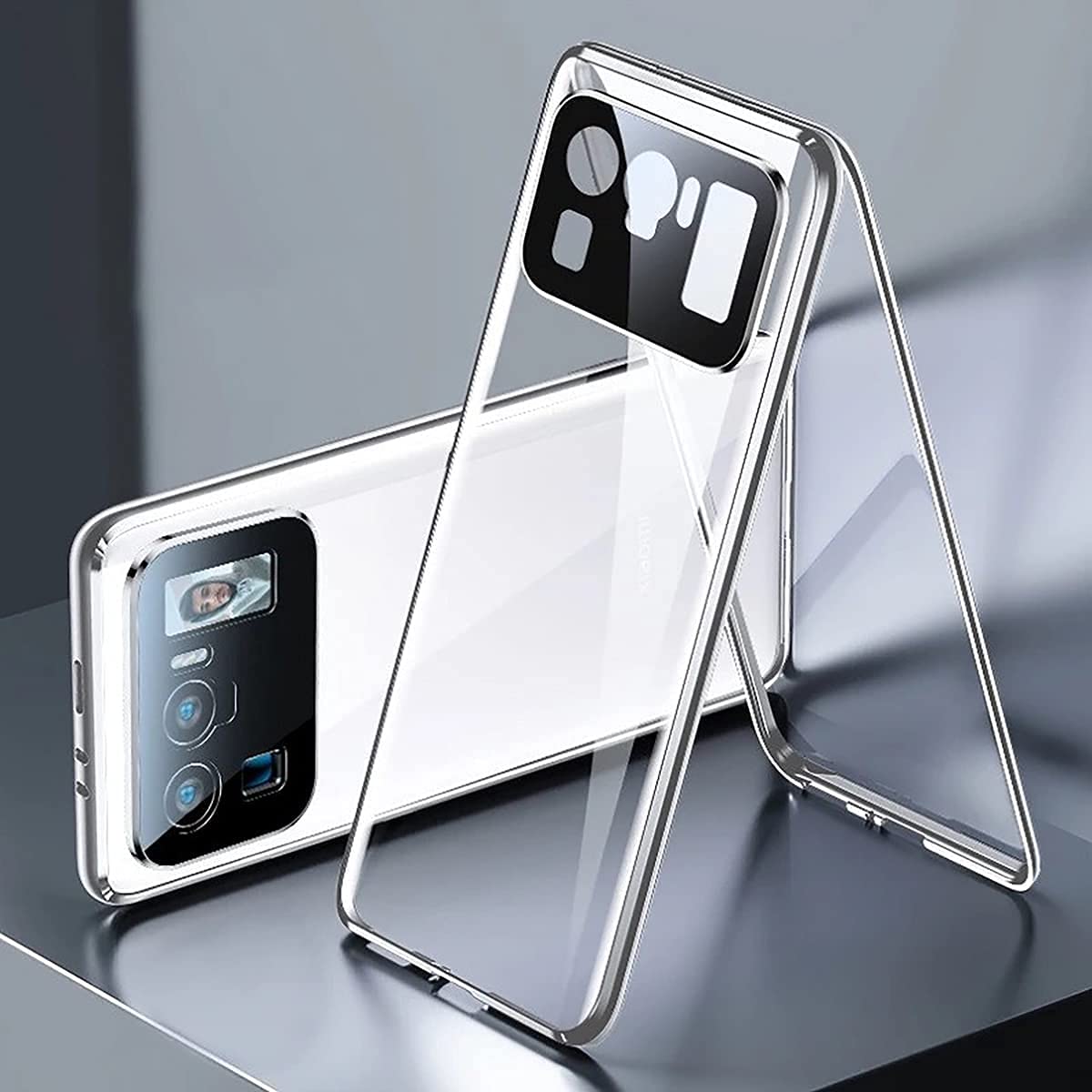 Hülle Für Xiaomi Mi 11 Ultra – 360° Schutz Aus Metallrahmen & Gehärtetem Glas, Mit Kameralinsenschutz