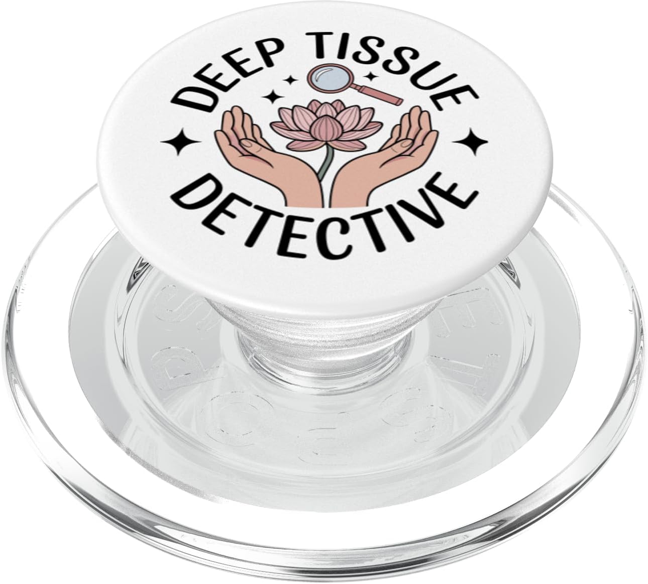 Funny Massage Therapist Deep Tissue Detective PopSockets PopGrip for MagSafe