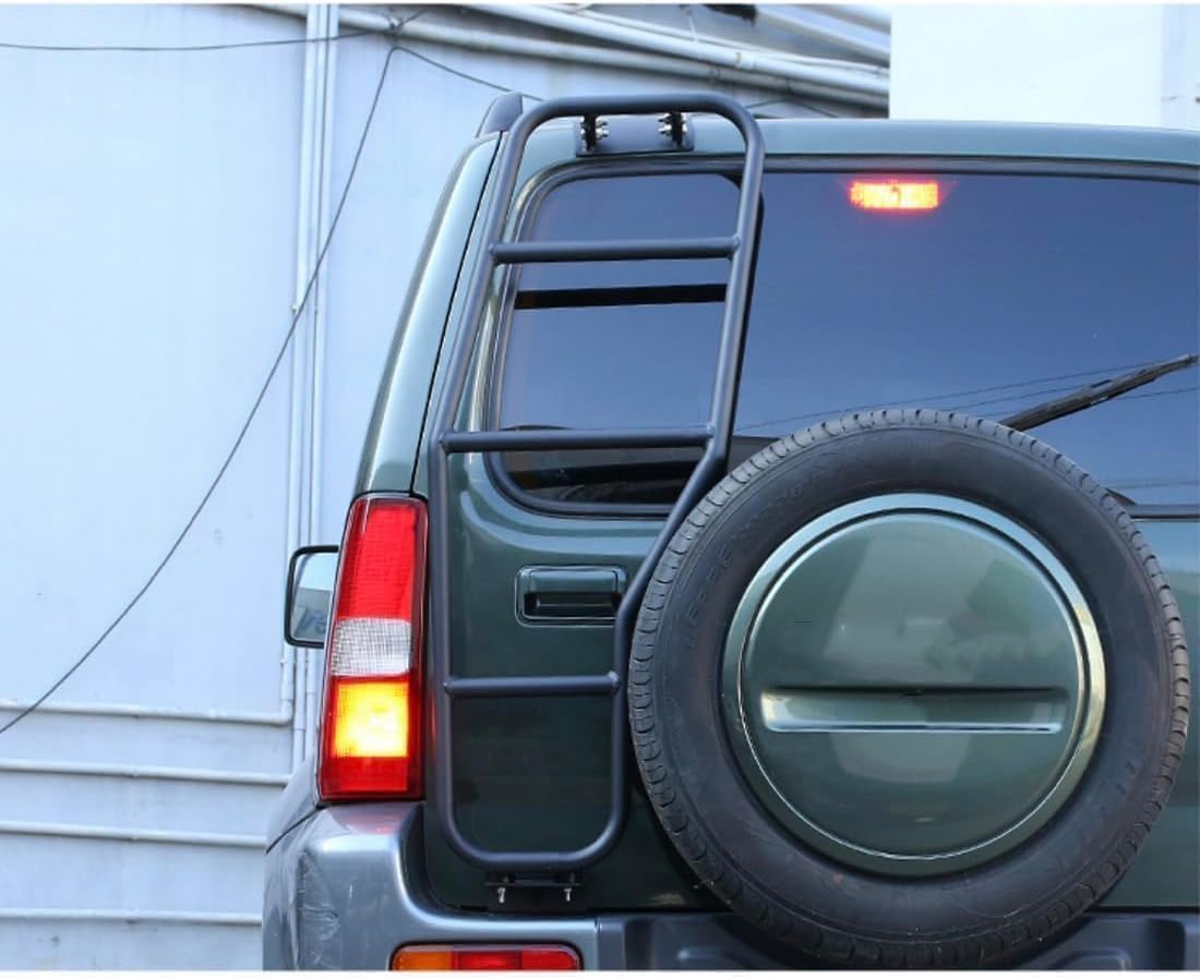 Scaletta per Porta Posteriore Auto per Suzuki Jimny 2007-2017, Scaletta Portellone Posteriore in Lega scaletta per Cross Country
