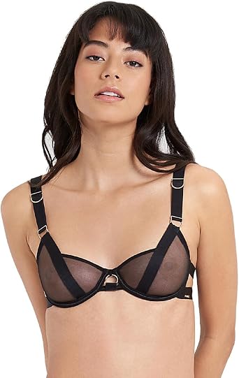 Bluebella 41268 Thea Half Cup Bra Black