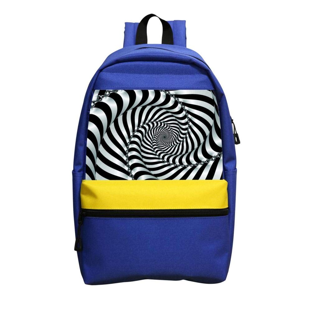Black And White Helix Schoolbag Boys And Girls 1-6 Year Old Children Backpack Blue