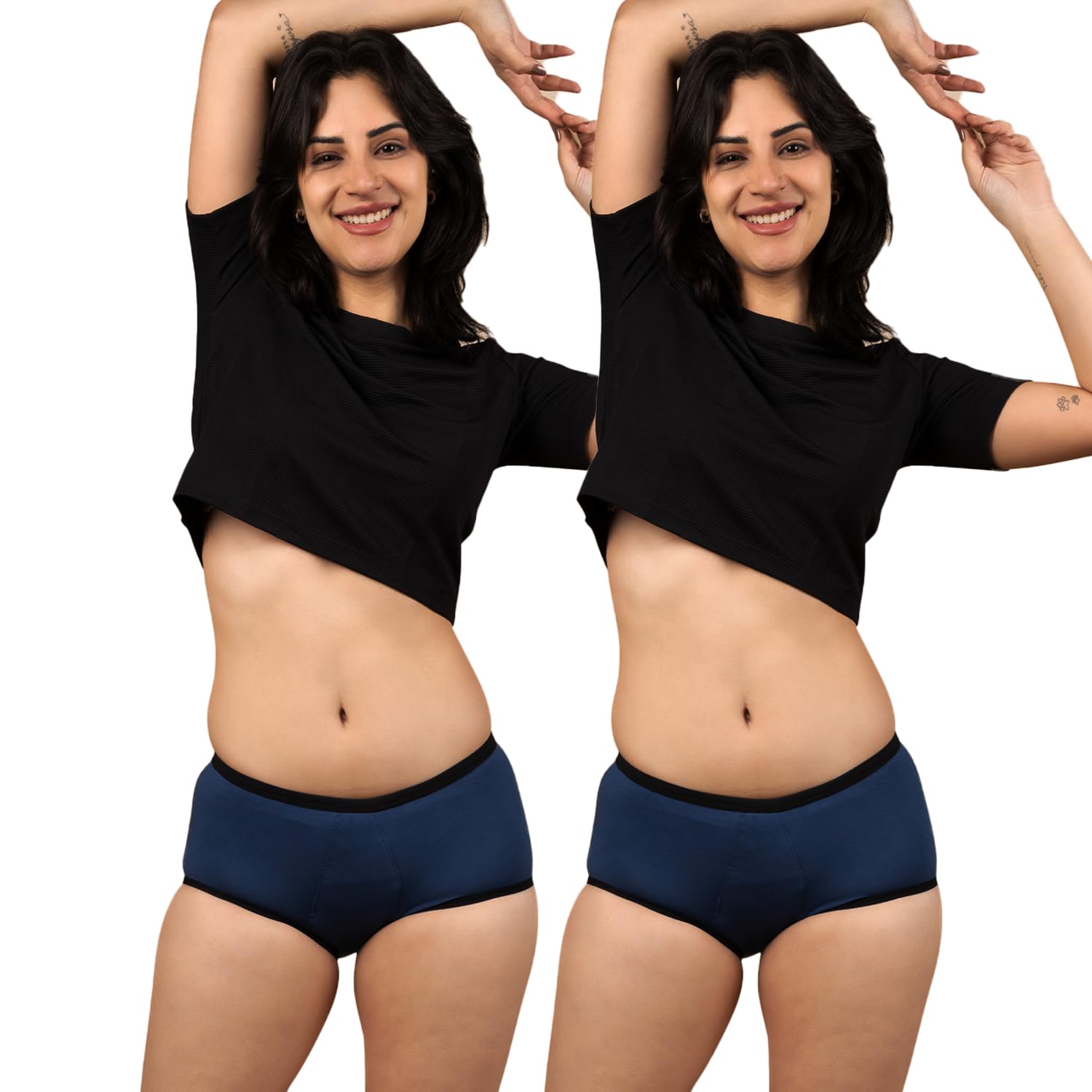 REVAA Heavy Period Panty for Women & Girls (Pack of 2) Cotton, Reusable & Leak Proof Menstrual Underwear, No Pads Required, Rash-Free Comfort, for Super Heavy Flow, Lasts Up to 2 Yrs-picture-37