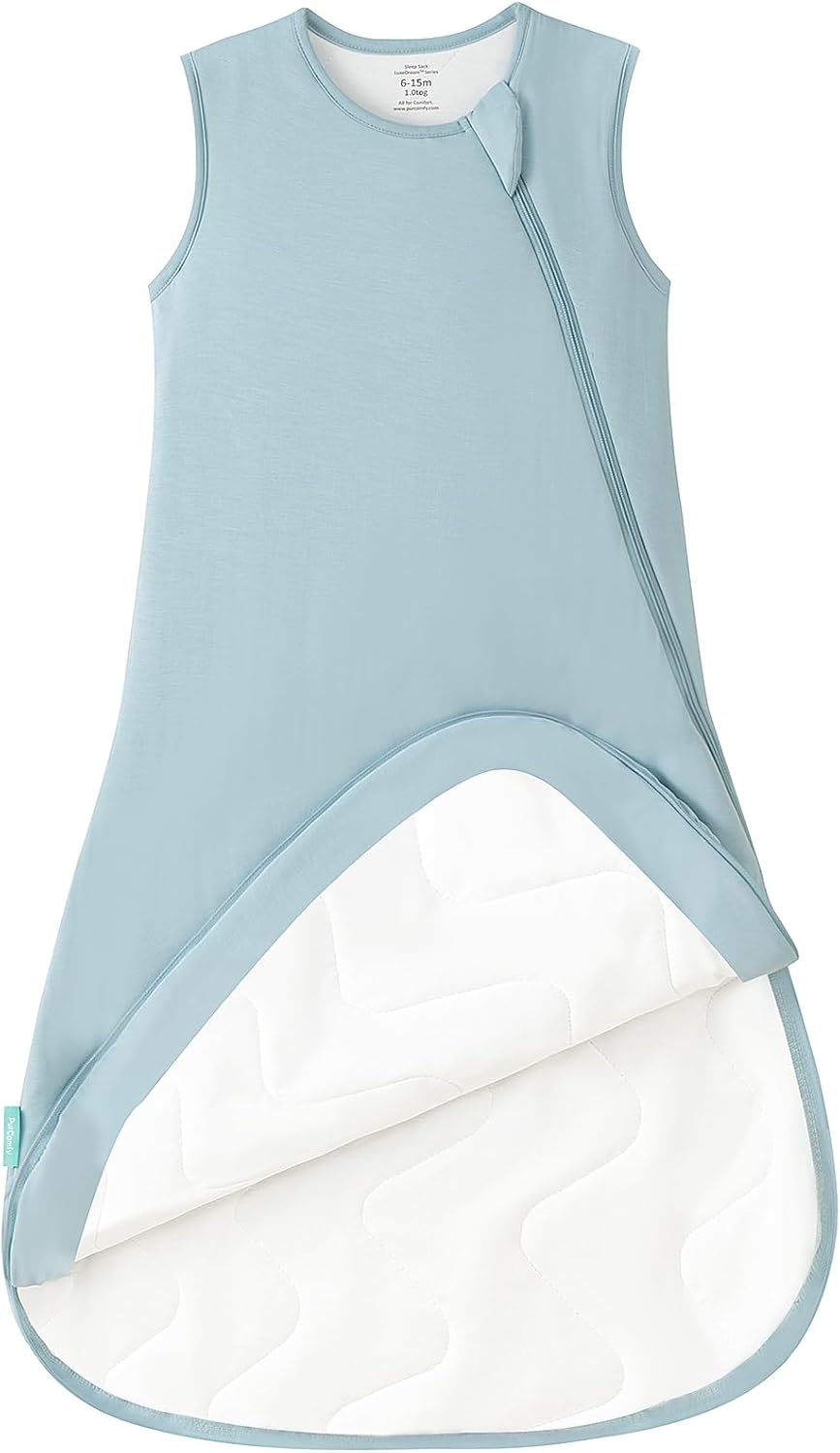 PurComfy Extra-Long Toddler Sleep Sack, Premium Bamboo Viscose Warm Sleeping Bag Supersoft 1.0 TOG Wearable Blanket 3T-4T-5T