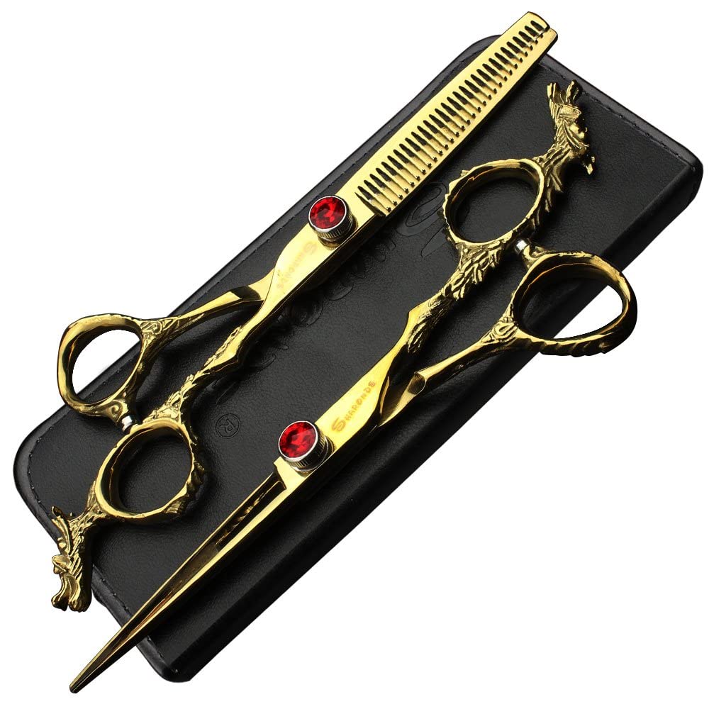 6 pulgadas 440c púrpura profesional peluquería tijeras peluquería peluquería peluquería herramienta de corte y adelgazamiento de p