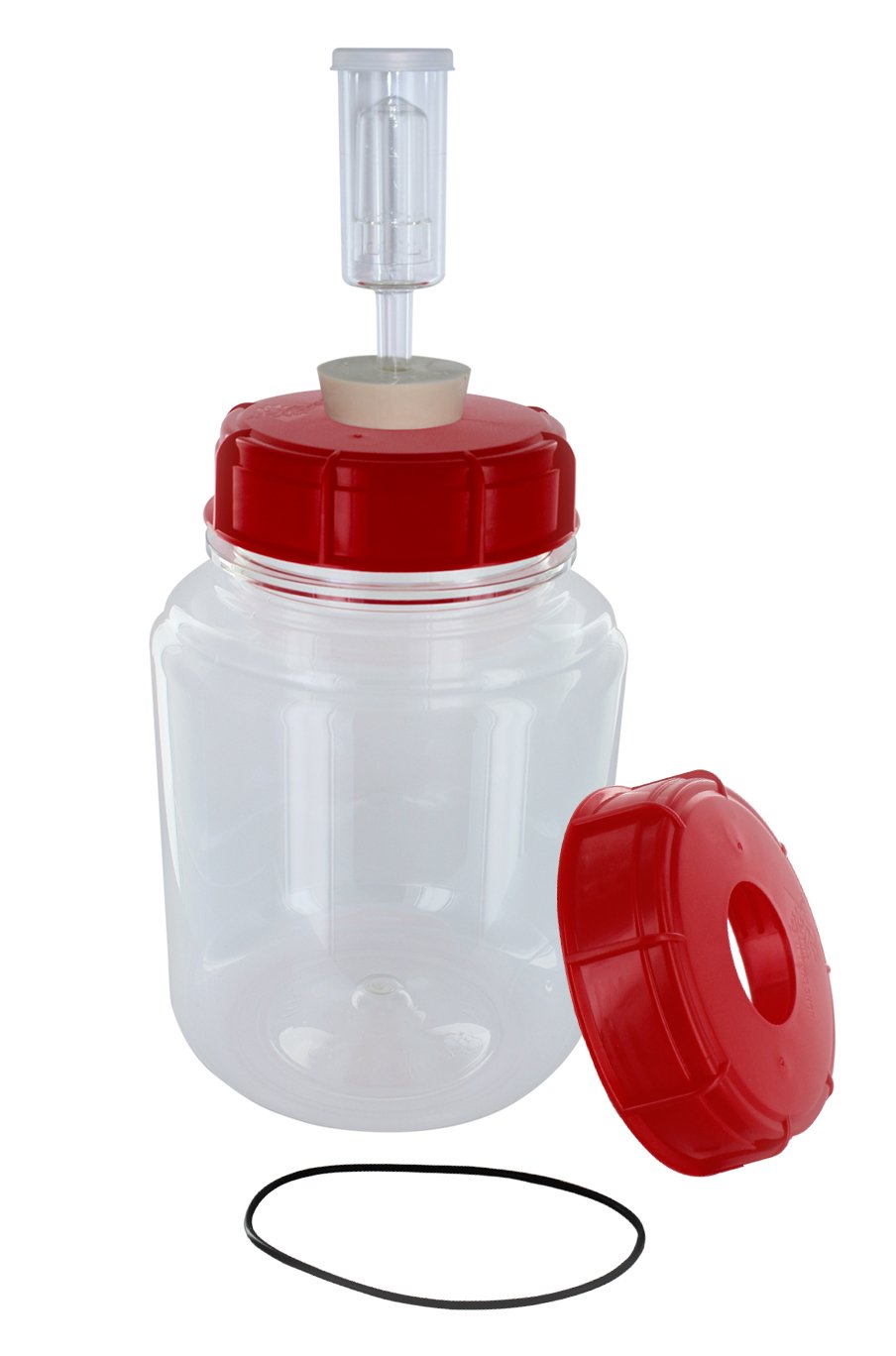 FerMonsterOne Gallon Fermenter Wide Mouth Carboy, Econolock And #10 Stopper With Extra Lid And Gasket …