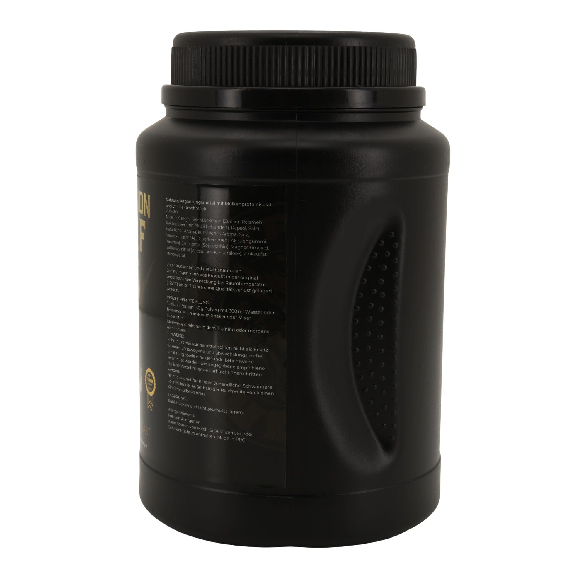 Nutrition Wolf Casein Protein Pulver, Langsam verdauliches Mizellares Eiweiß für Muskelerhalt & Regeneration, 1000g