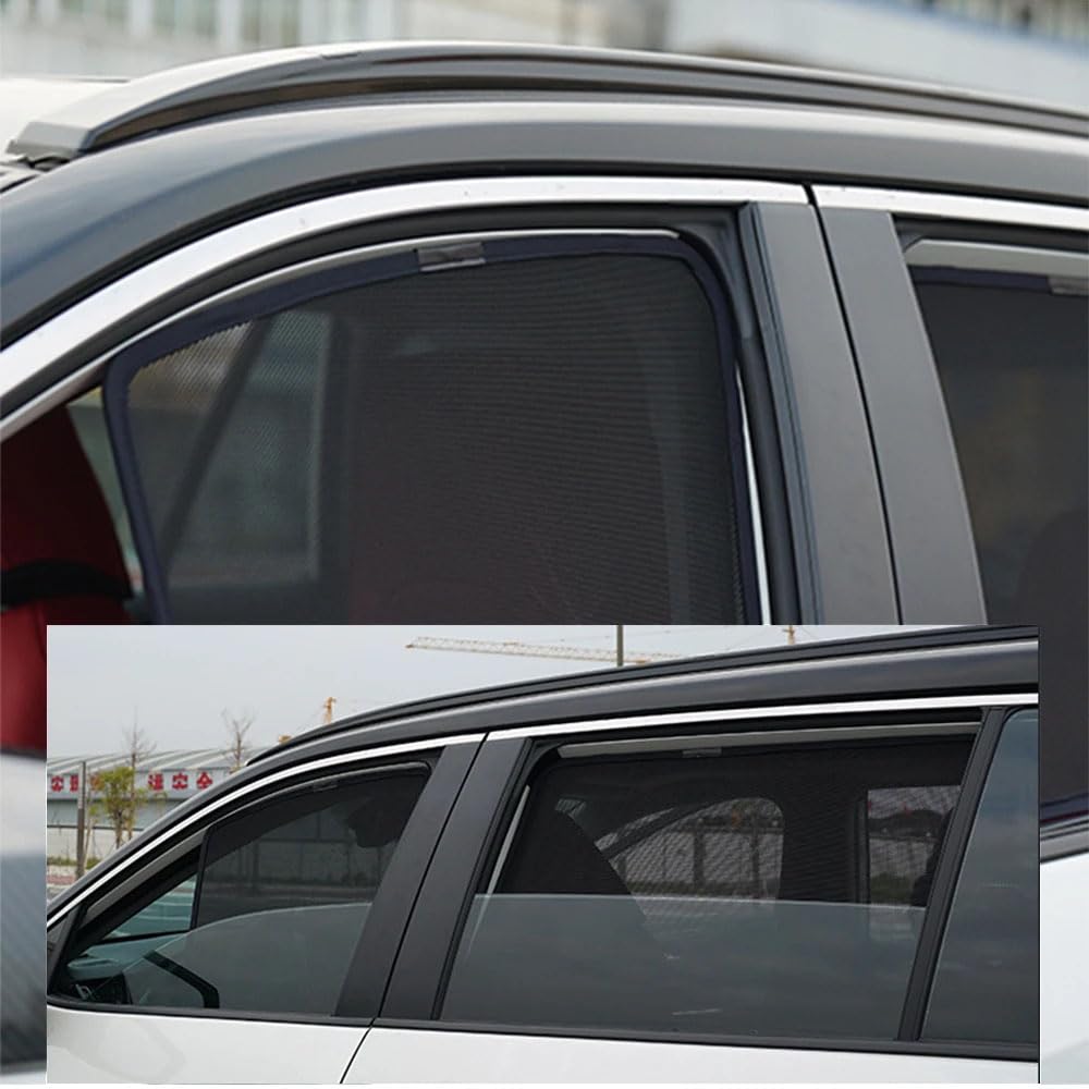 Tendine Parasole Auto per MG ZS EV SUV 2017-2023, Finestrini Laterali Posteriore Tende Oscuranti Vetri Block Raggi UV Protegge Bambini e Animali,Whole Car 7PCS