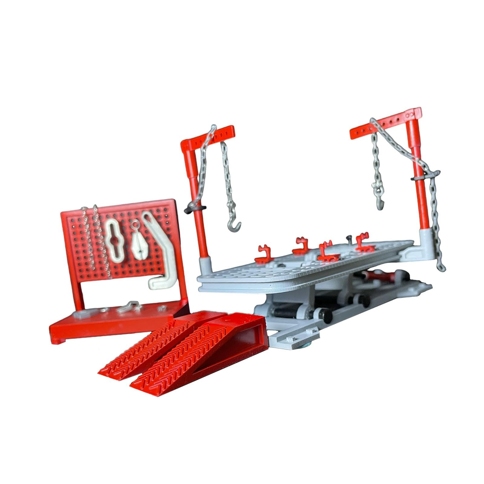 predolo Kit di Sollevamento per Garage Fai da Te 1/64, Accessori per Scene, Ornamento, Collezione simulata, Strumento di Riparazione, Modello di