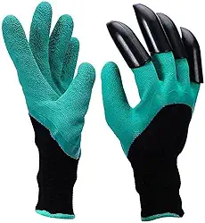 Luva de Jardinagem Com Garras Protege Cava Planta Garden Genie Gloves (888164)
