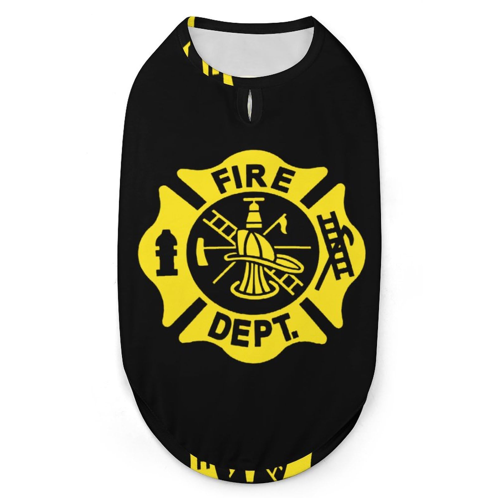 Fire Department Flag Dog Clothes Pullover Dog Shirts Soft Pet Vest Tank Top for Small Medium Dogs & Cats M
