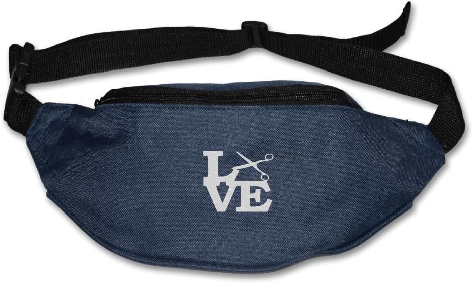 COJOP Love Scissors Barber Hairstylist Adjustable Belt Waist Pack Waist Bag Running Pack Personality For Men Women