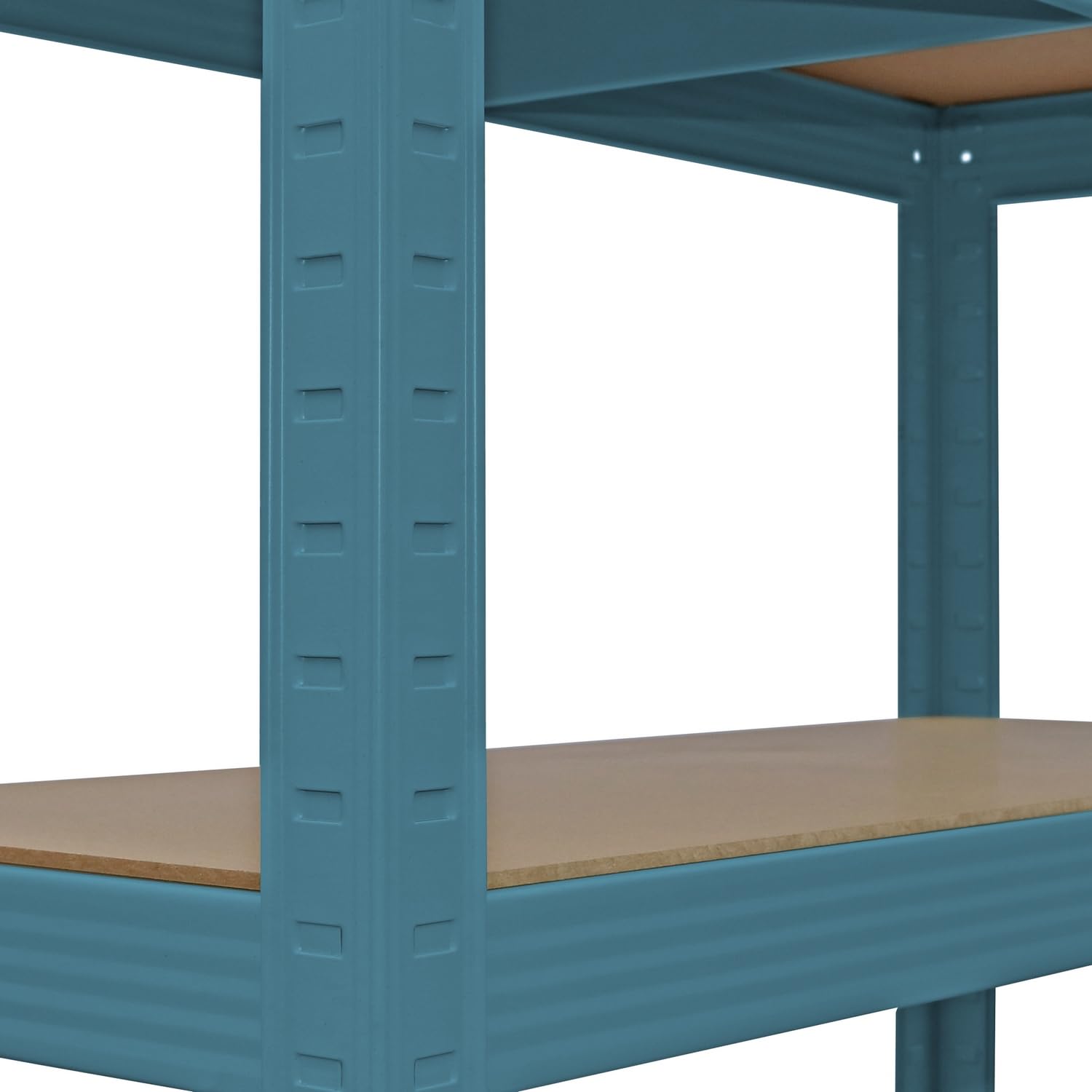 Brigros - Set metalen rekken 150 x 75 x 30 cm, totale belasting 875 kg, 5 MDF-planken, draagkracht per plank 175 kg, ruimtebesparend rek voor garage, werkplaats, kelder, magazijn (groen