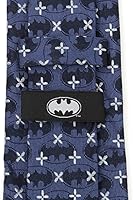 Vista 4 de Cufflinks Inc. Corbatas de seda de Batman, azul (Blue Cross)