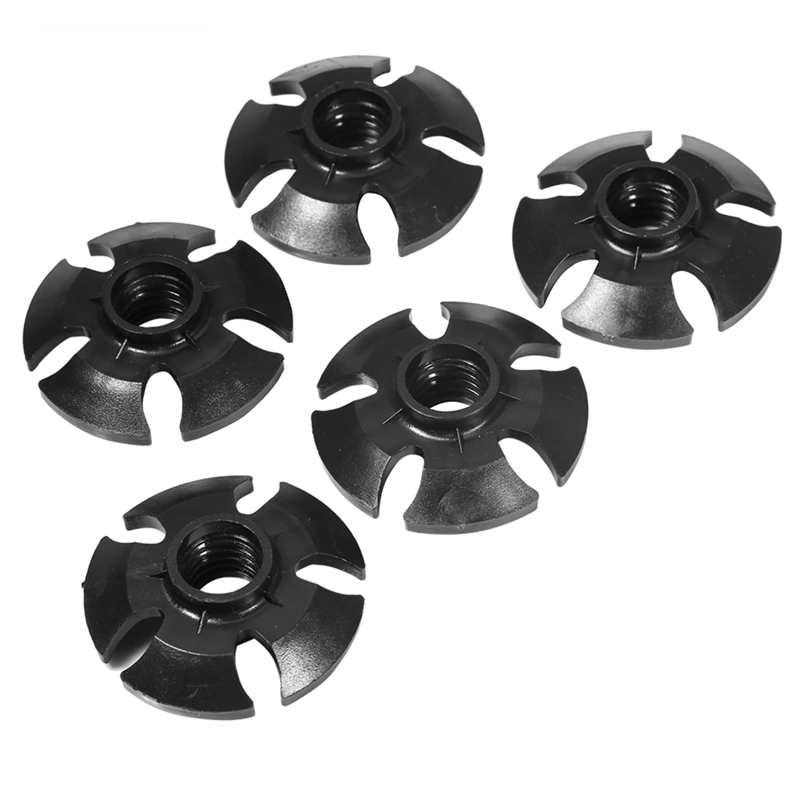 Dioche5PCS Trekking Pole Snow Baskets, Hiking Pole Replacement Snow Baskets, Rubber Accessory Kit for Snow, Mud, Sand, Pavement, Gravel, Stone