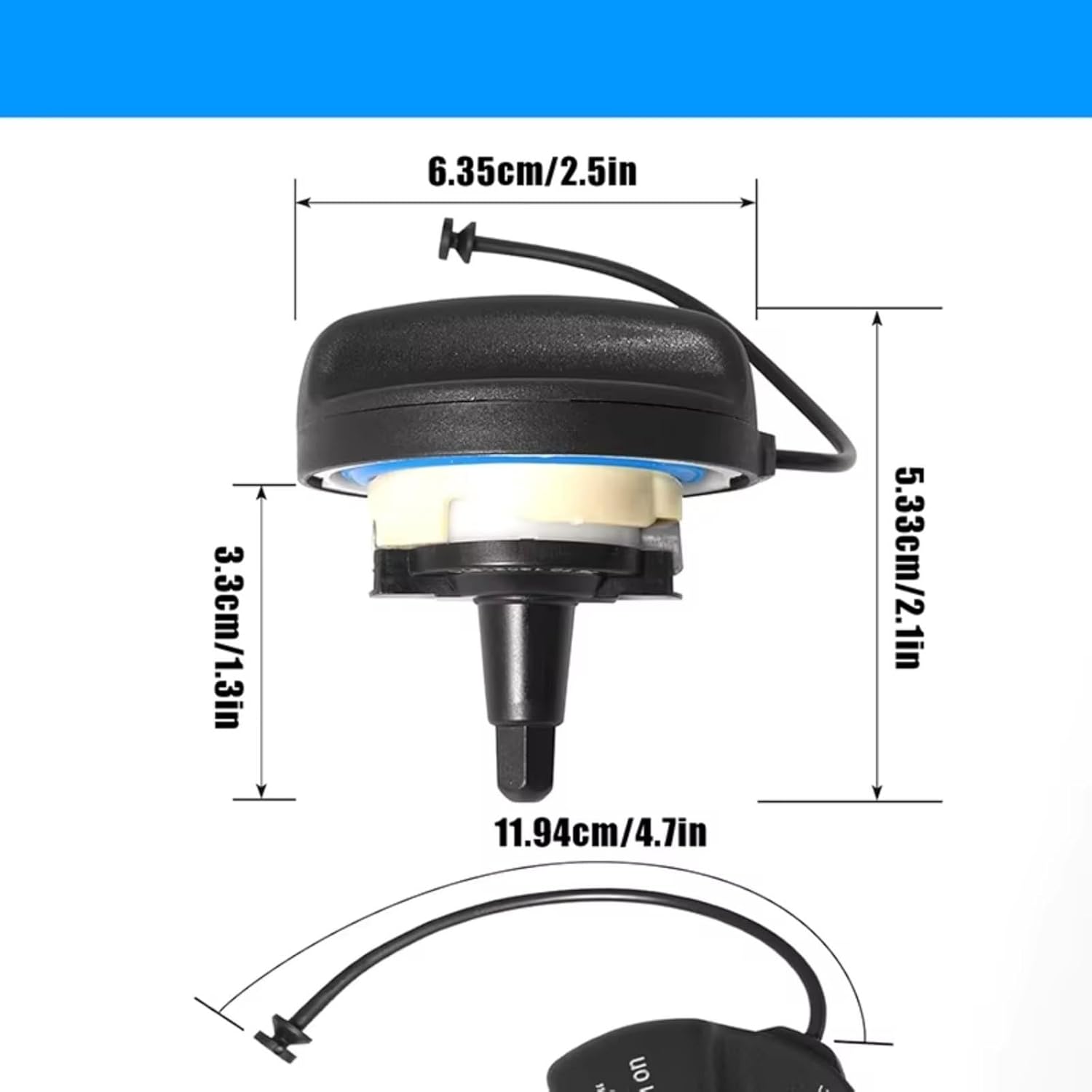 車用燃料タンクキャップ Compatible With For Cooper R52 R55 R56 2008 対応 ガスキャップ