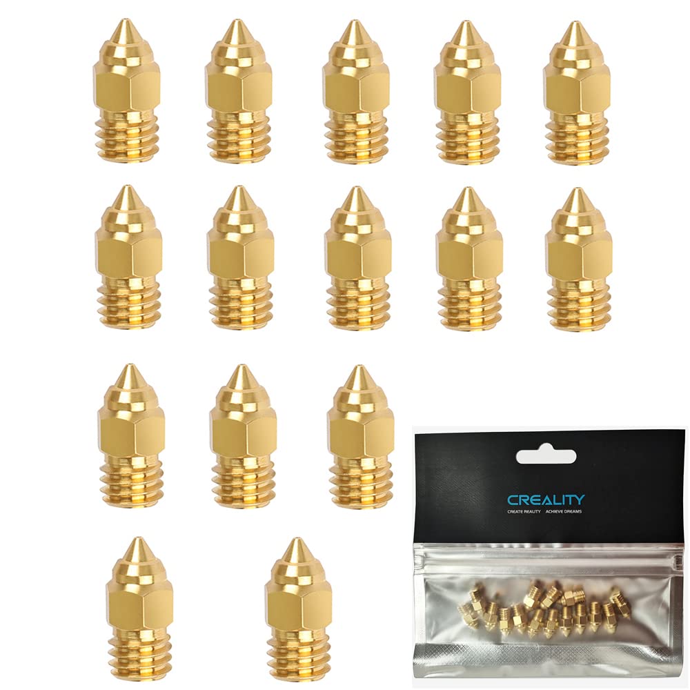 Offical Creality 15pcs 3D Printer Extruder Nozzle 0.4mm MK Nozzles for Ender 3 S1/Pro/Ender 3/V2/Pro/Max/CR-6 SE/MAX Nozzle, for Ender-3 Serise/Ender-5 (B0BY26HT13) Amazon Price History, Amazon Price Tracker