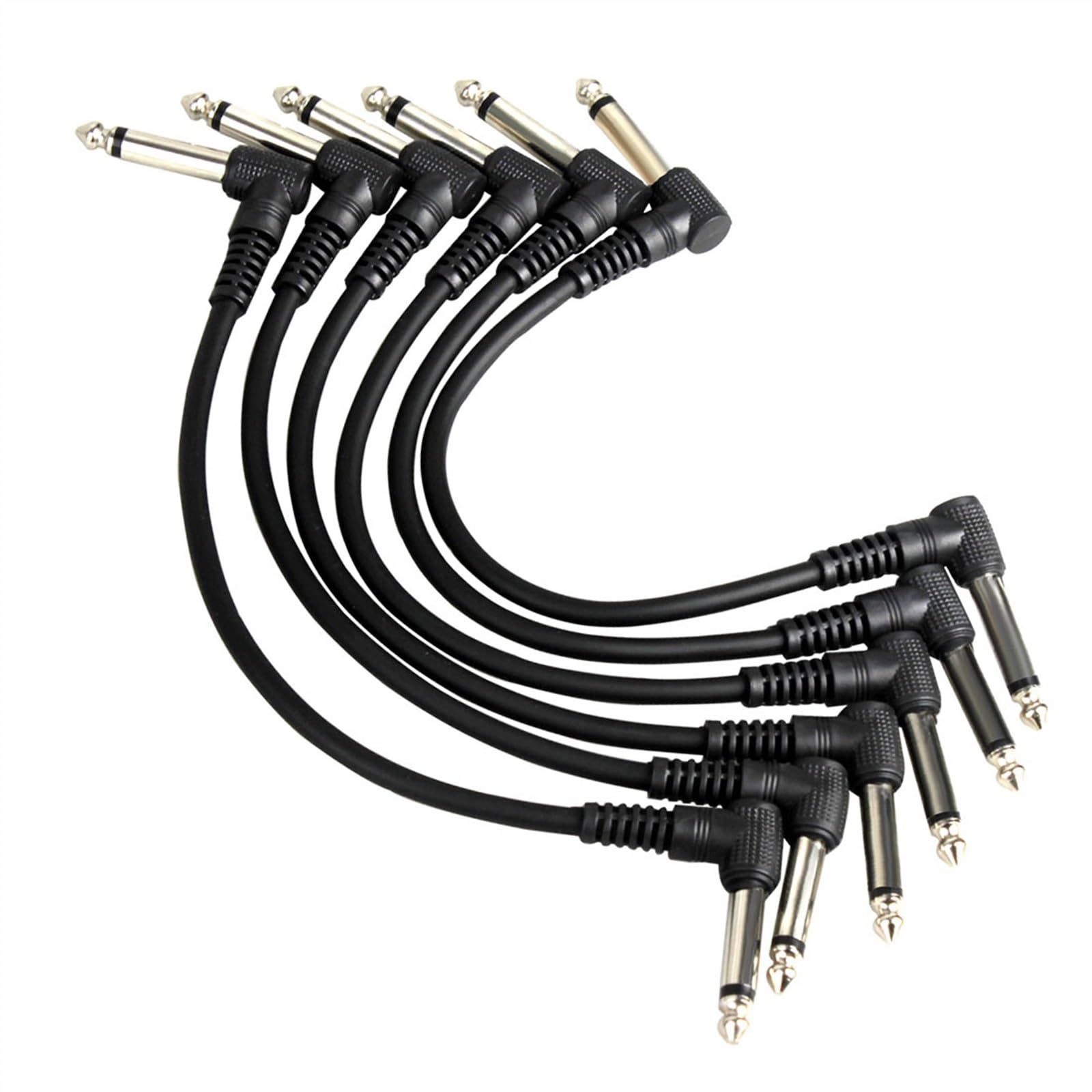 Czarny Kabel (6 Sztuk) Kabel Do Efektów Gitarowych Kabel Do Instrumentów Muzycznych