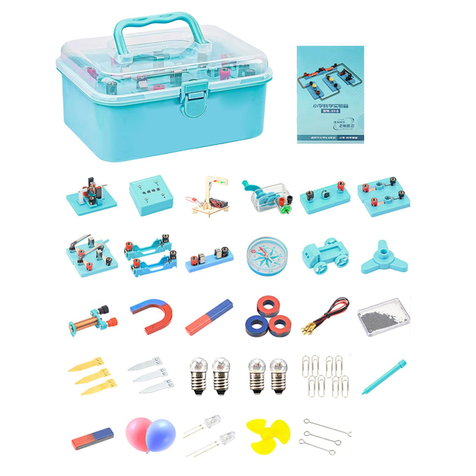 Experimento de física, electricidad y electromagnetismo para el aula de enseñanza de ciencias, laboratorio de física