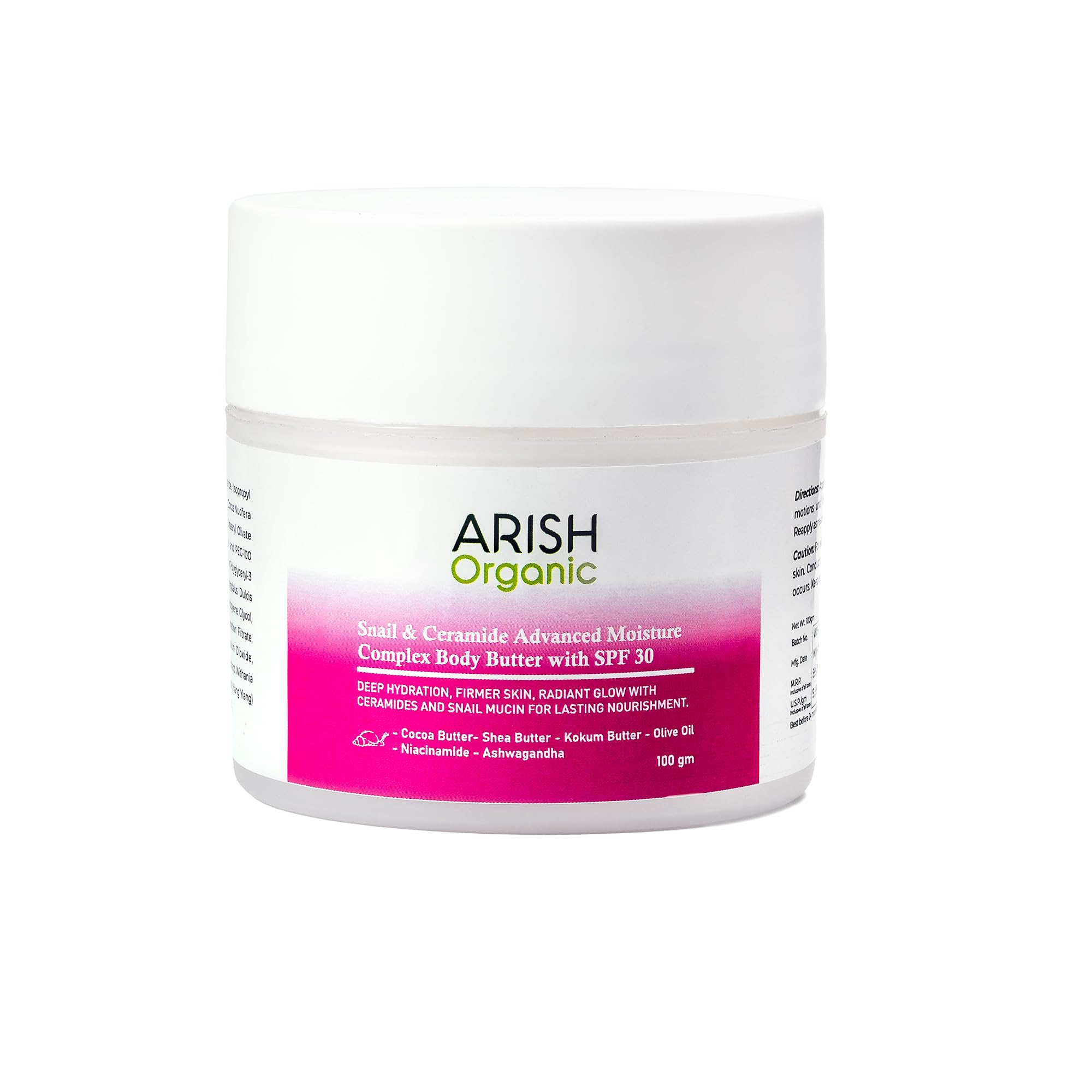 Snail & Ceramide Advanced Moisture Complex Body Butter with SPF 30