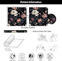 Vista 13 de Boho Wave Leaf Geometric Wallpaper, Cream PVC, Peel and Stick, Removable, Renter Friendly, Vintage, Modern, Easy DIY, 1 Roll = 17.71x118.1in