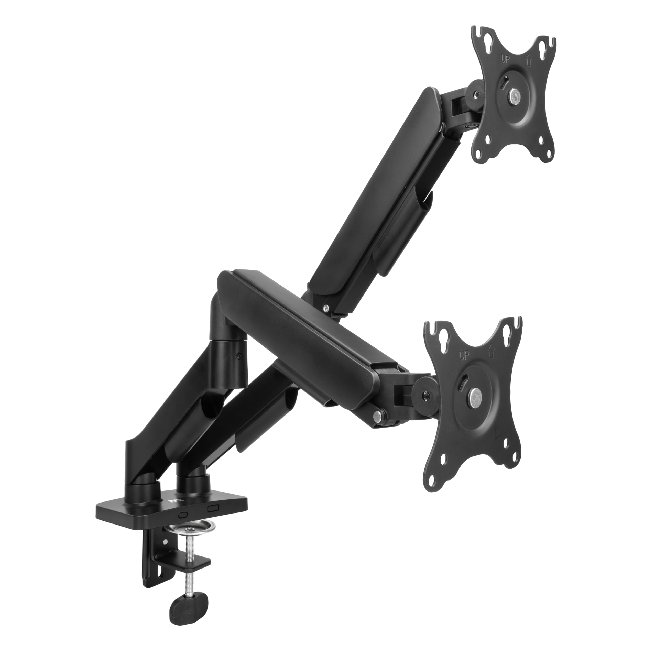 Supporto ACT Monitor per 2 monitor con schermi fino a 35 pollici, con molla a gas, 9 kg per braccio, regolabile in altezza, ideale per postazioni di lavoro flessibili AC8314