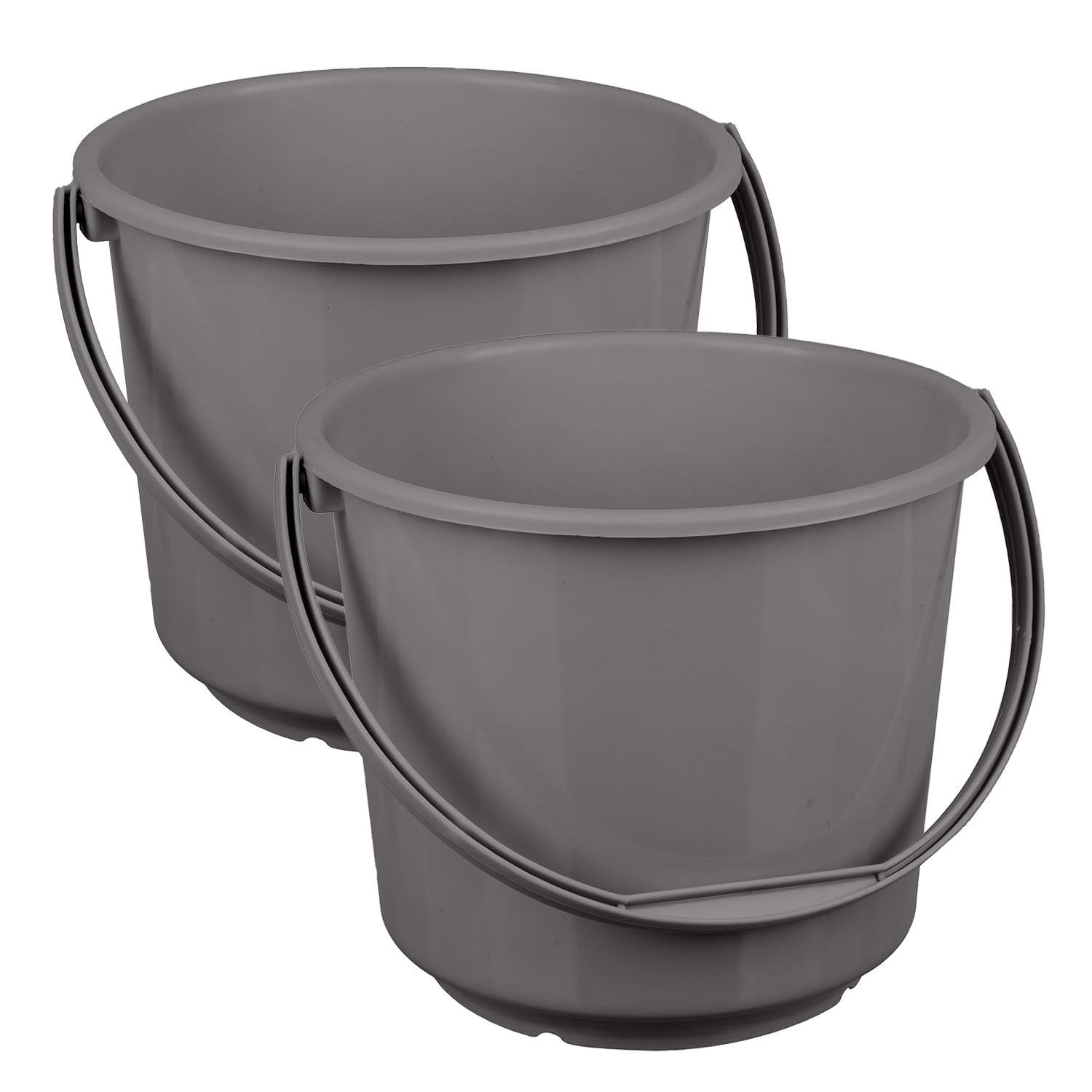Kuber Industries Bucket | Plastic Bucket for Mopping | Bucket for Cleaning | Storage Container Bucket | Water Storage Bucket | Bathroom Bucket | Plain Bucket | 5 LTR | Pack of 2 | Gray (B0CKNBBBYT) Amazon Price History, Amazon Price Tracker