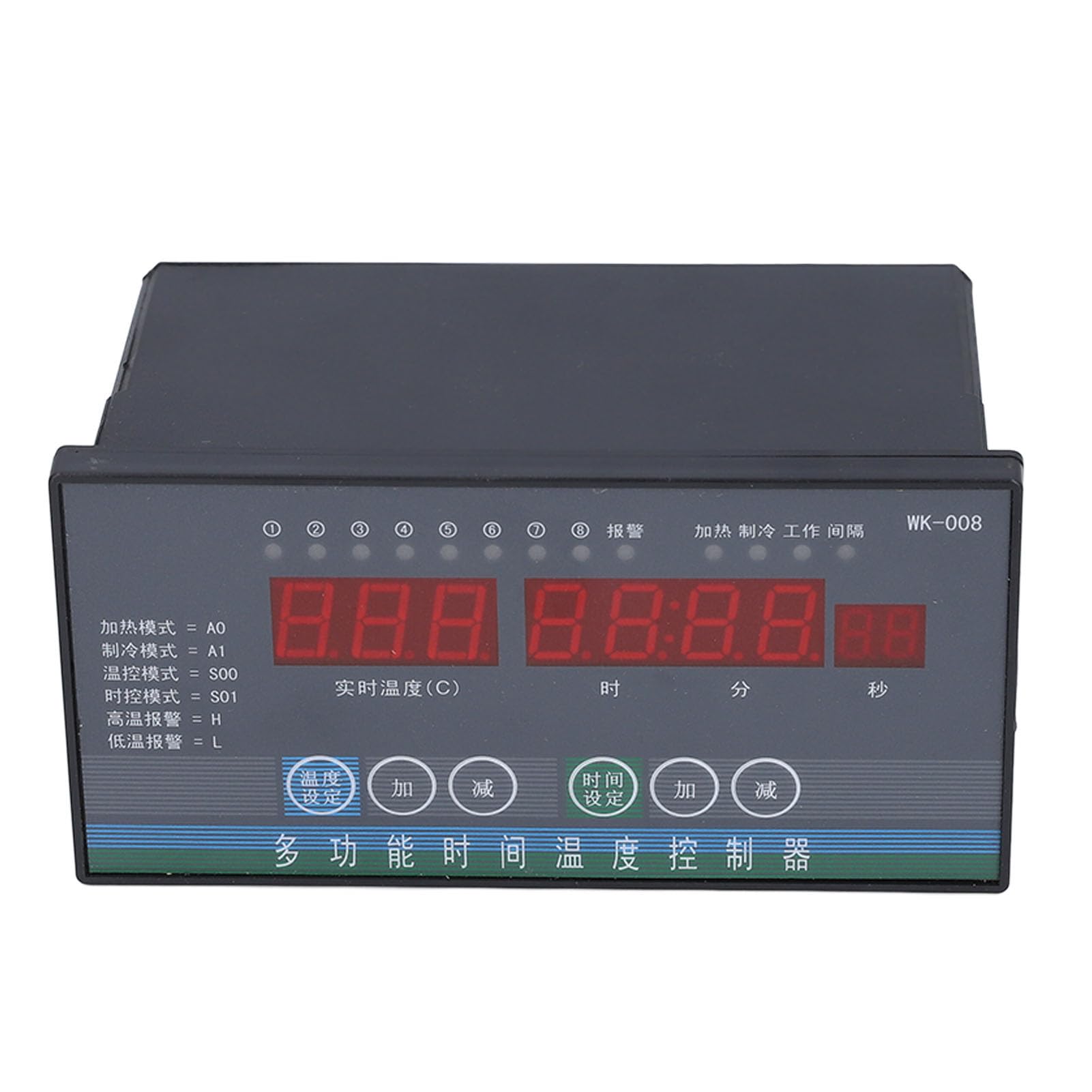 Zunate Contrôleur de Température de Refroidissement de Chauffage 8 Canaux 110-230V |Thermostat Numérique Intelligent avec Sonde pour une Régulation Précise