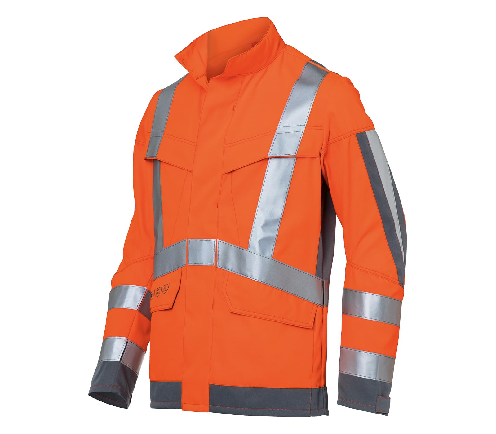 KÜBLER PROTECTIQ HIGH VIS Jacke ARC2 PSA 3 – Schutzjacke mit Reflexstreifen, Lichtbogenklasse ARC2, ergonomischer Schnitt
