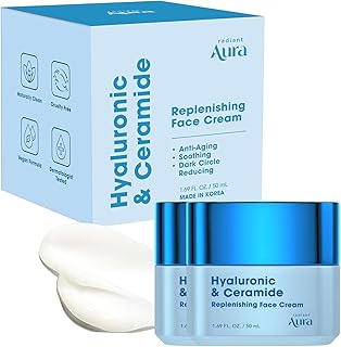 Hidratante facial con ácido hialurónico y cer...