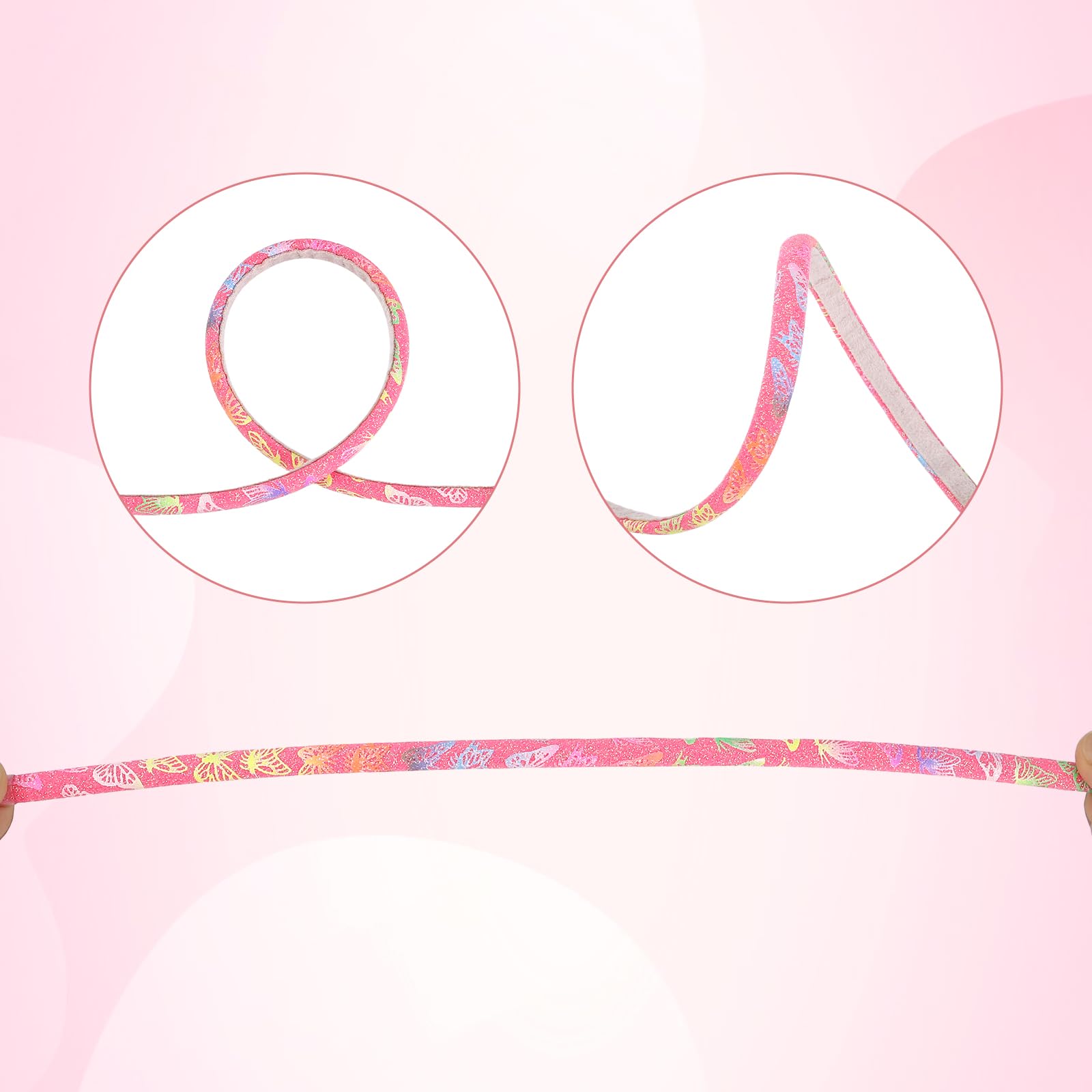 Girls Headband,Glitter Alice Band for Girls Bling Headbands,Sparkly Headband Rainbow Sequins Hairband,Glittery Head Band for Women Kids Children Toddlers Sparkle Headbands with Butterfly Heart Star - Image 4