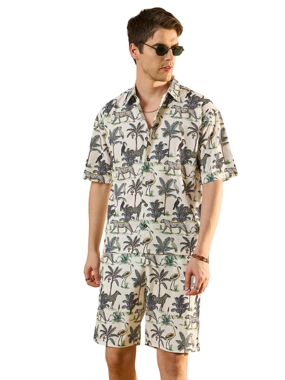 Men's Half Sleeve Regular Fit Cotton Striped Co-ords/Night Suit - Perfect Summer Comfort-image-48