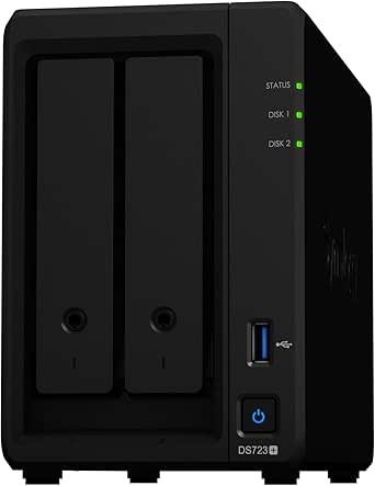 Almacenamiento en Red NAS Synology DS723+ Negro AM4 Socket: AMD Ryzen™ AMD Ryzen R1600