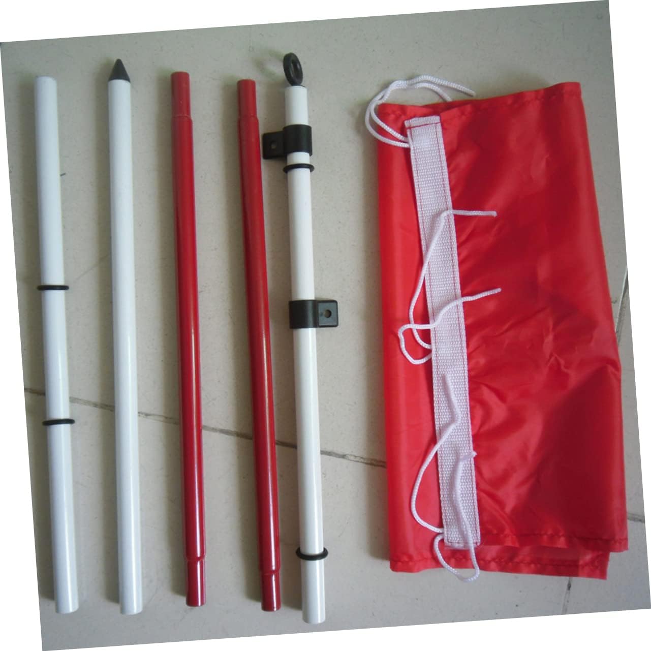 Golf Flagstick Hole Cup Section Flagpole for Backyard Practice and Garden Training