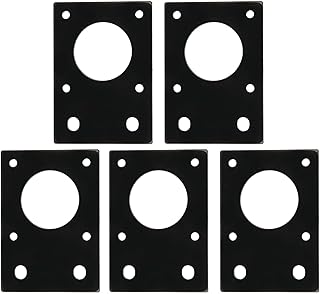 Nema 17 Mount,Deosdum Mini Motor 5Pcs 42 Stepper Motor Mounting Plate 3D Printer Fixed Bracket For 2020 2040 Aluminum 3D Printer Parts & Accessories