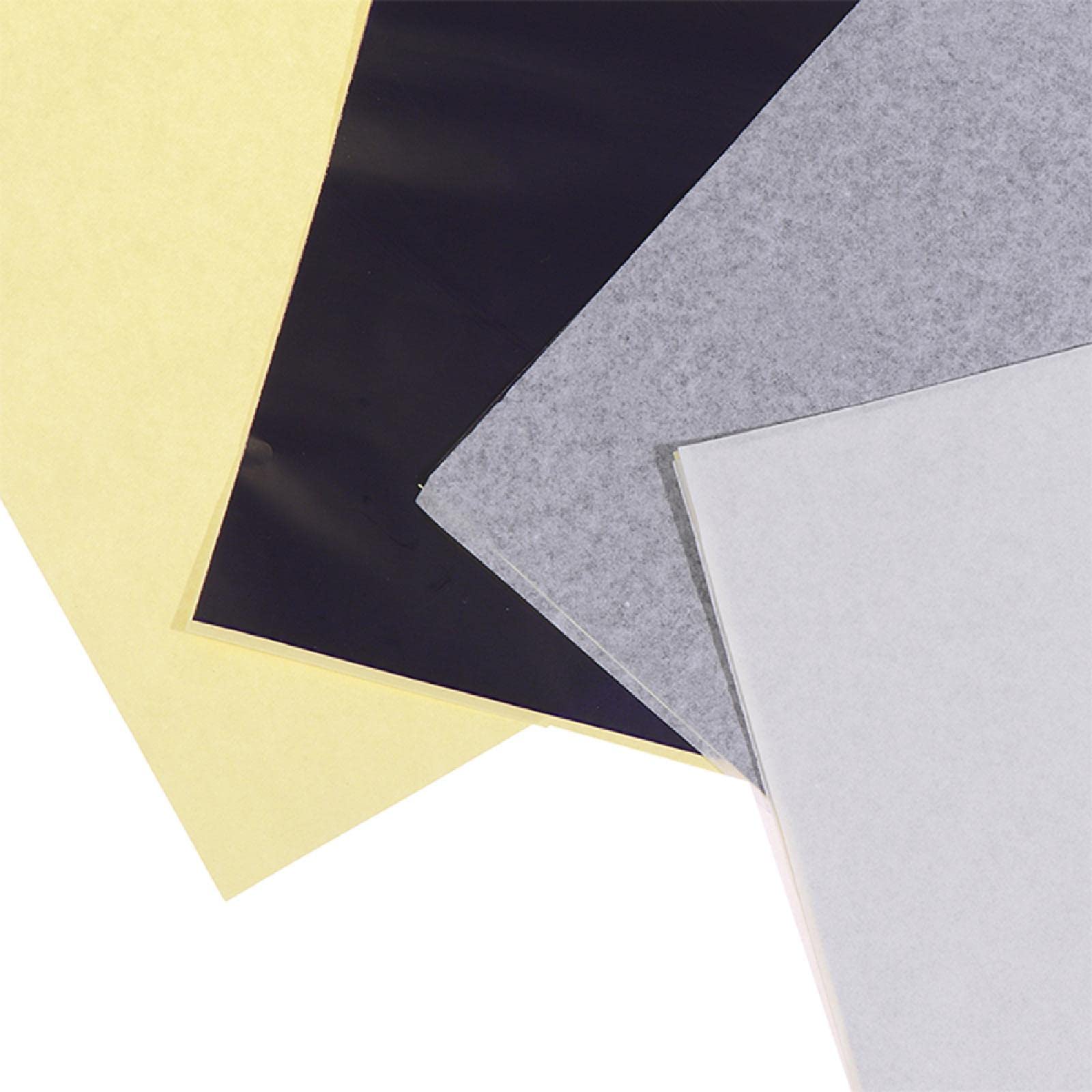 Lot de 100 feuilles de papier carbone pour tatouage - 4 couches - 21 x 29 cm