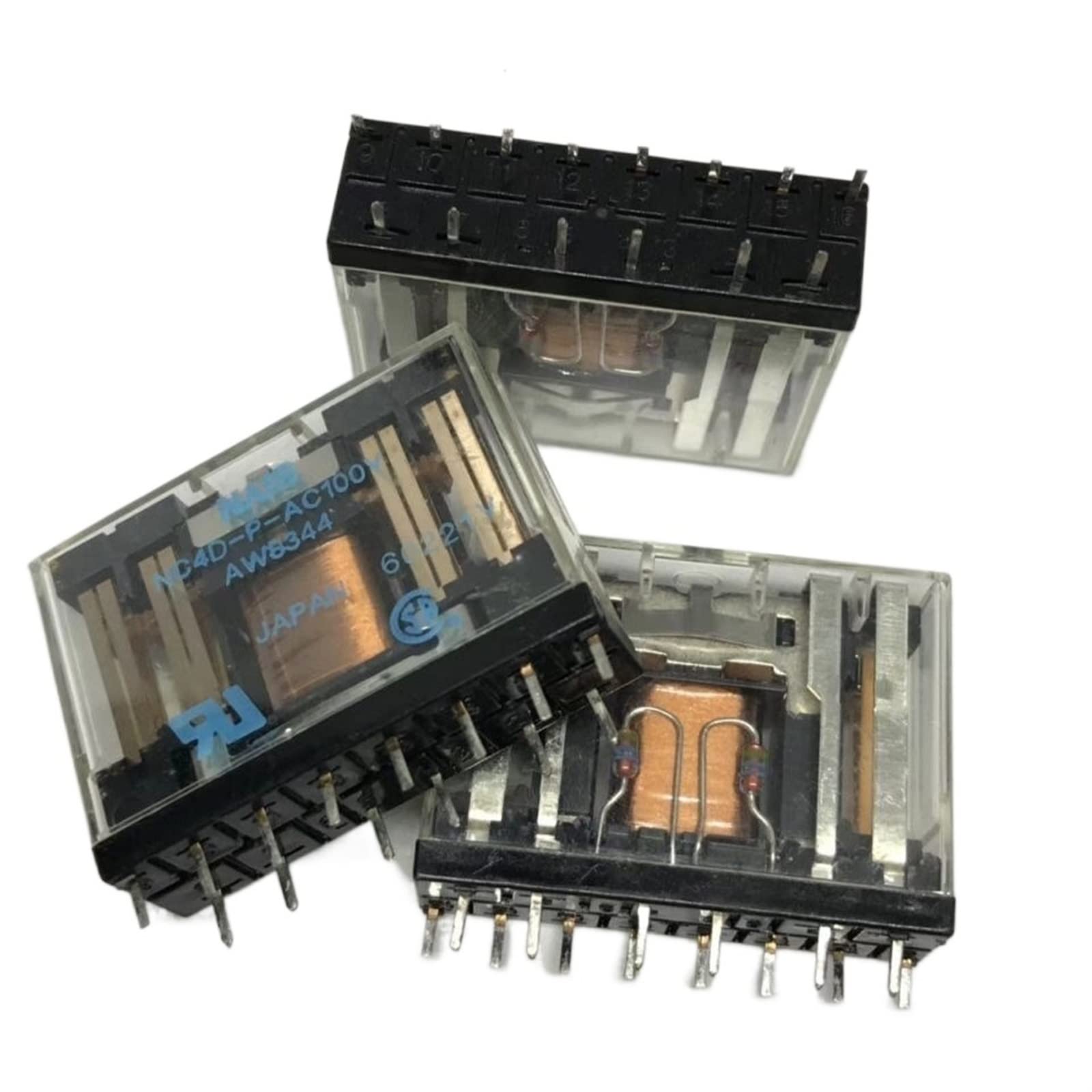 Części i części zamienne Przekaźnik NC4D-P-AC100V AWB8344 NC4D-P-100VAC 100VAC AC100V 14PIN (Size : One Size)