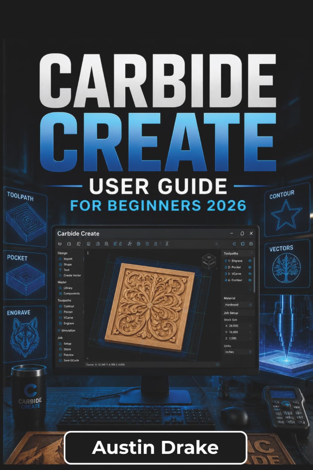 Carbide Create USER GUIDE For Beginners 2026: Designing Projects, Creating Toolpaths, Selecting Tools, and Preparing CNC Files with Confidence