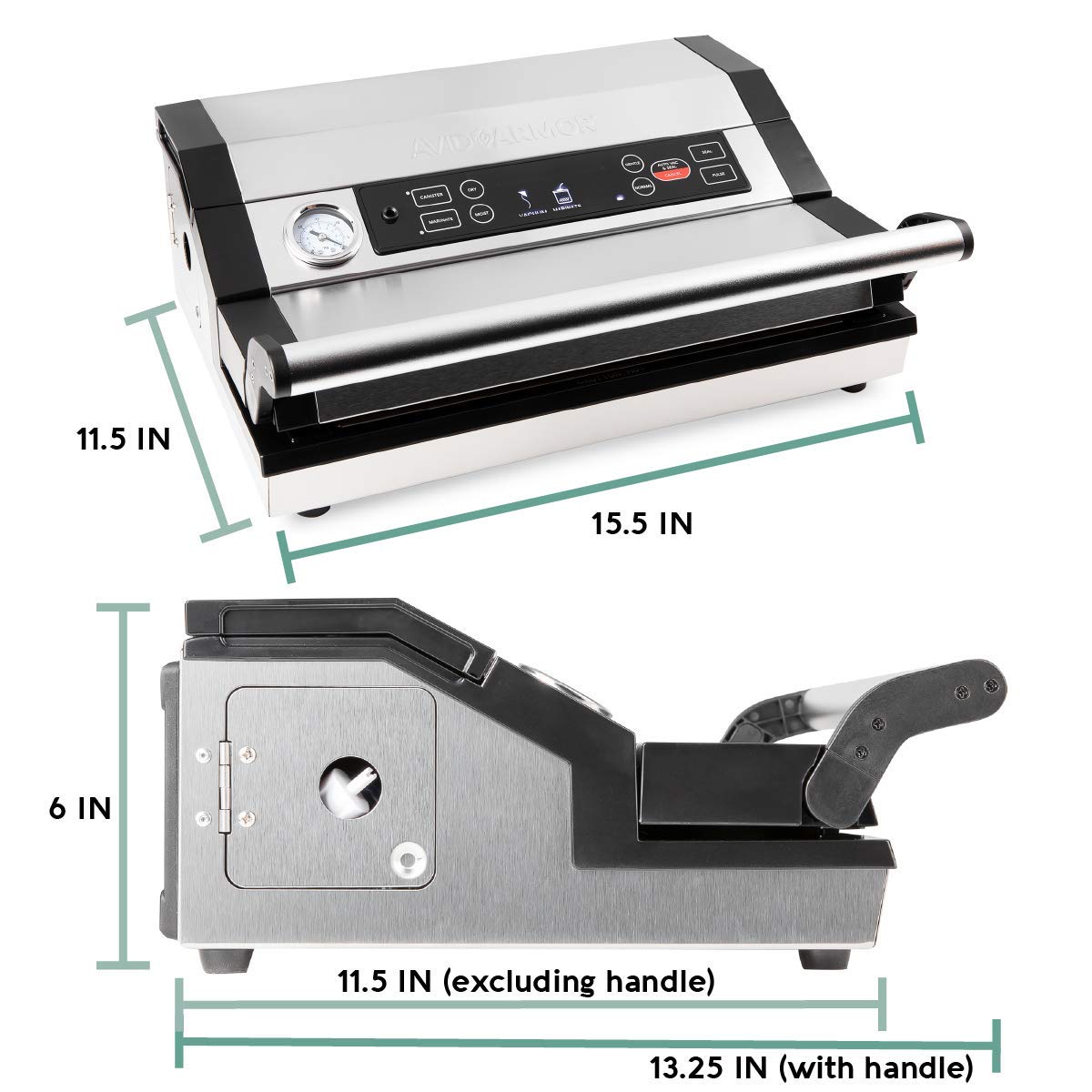 Avid Armor A420 Vacuum Sealer Machine, Locking Lid, Roll Storage with