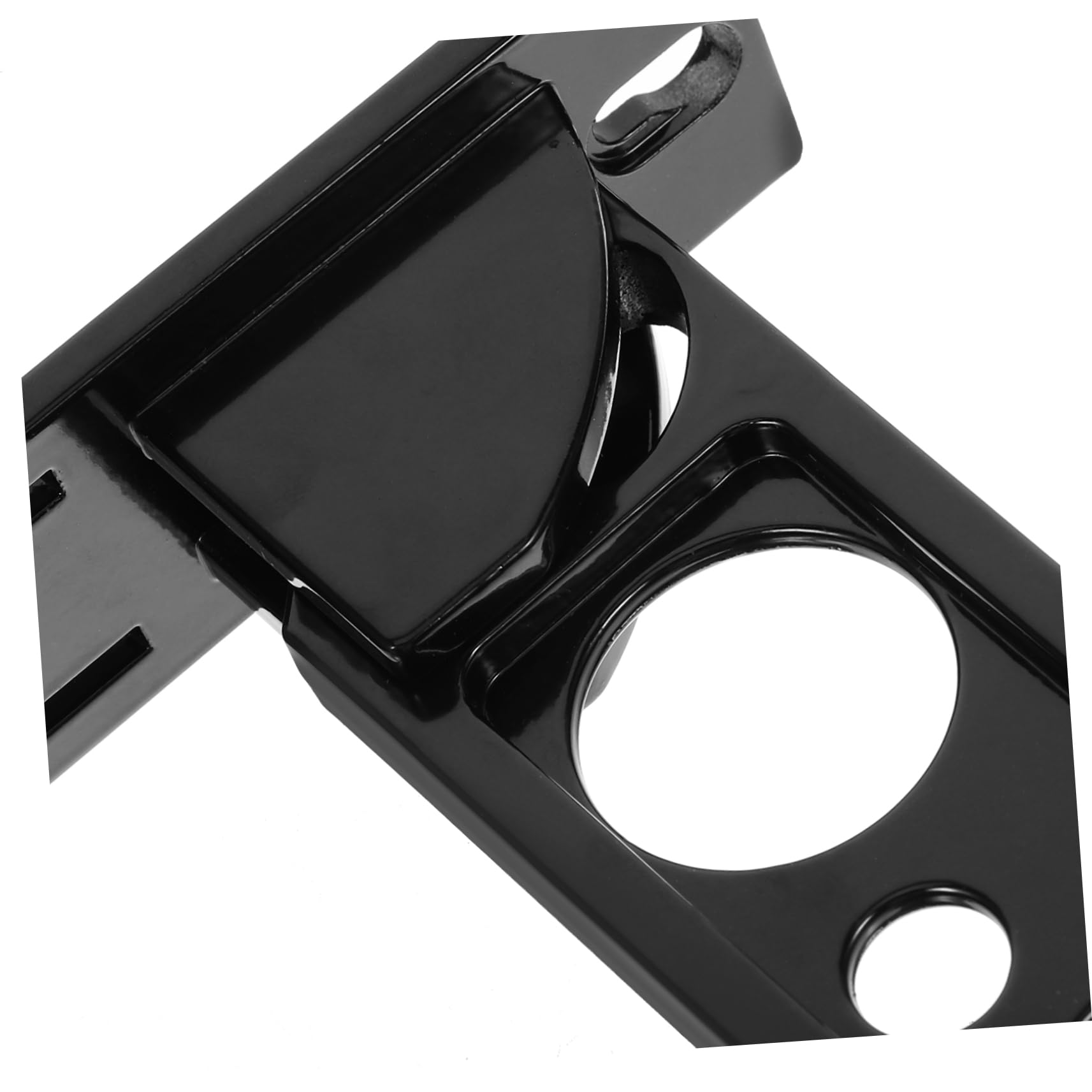 HOMOCONO 1 Set Punch- Clothes Rack Drying Rack Coat Hangers Laundry Room Supplies Clothes Bar Metal Clothes Hanger Holder Wall Hangers Wall Mount Clothes Rack Black Aluminum Alloy