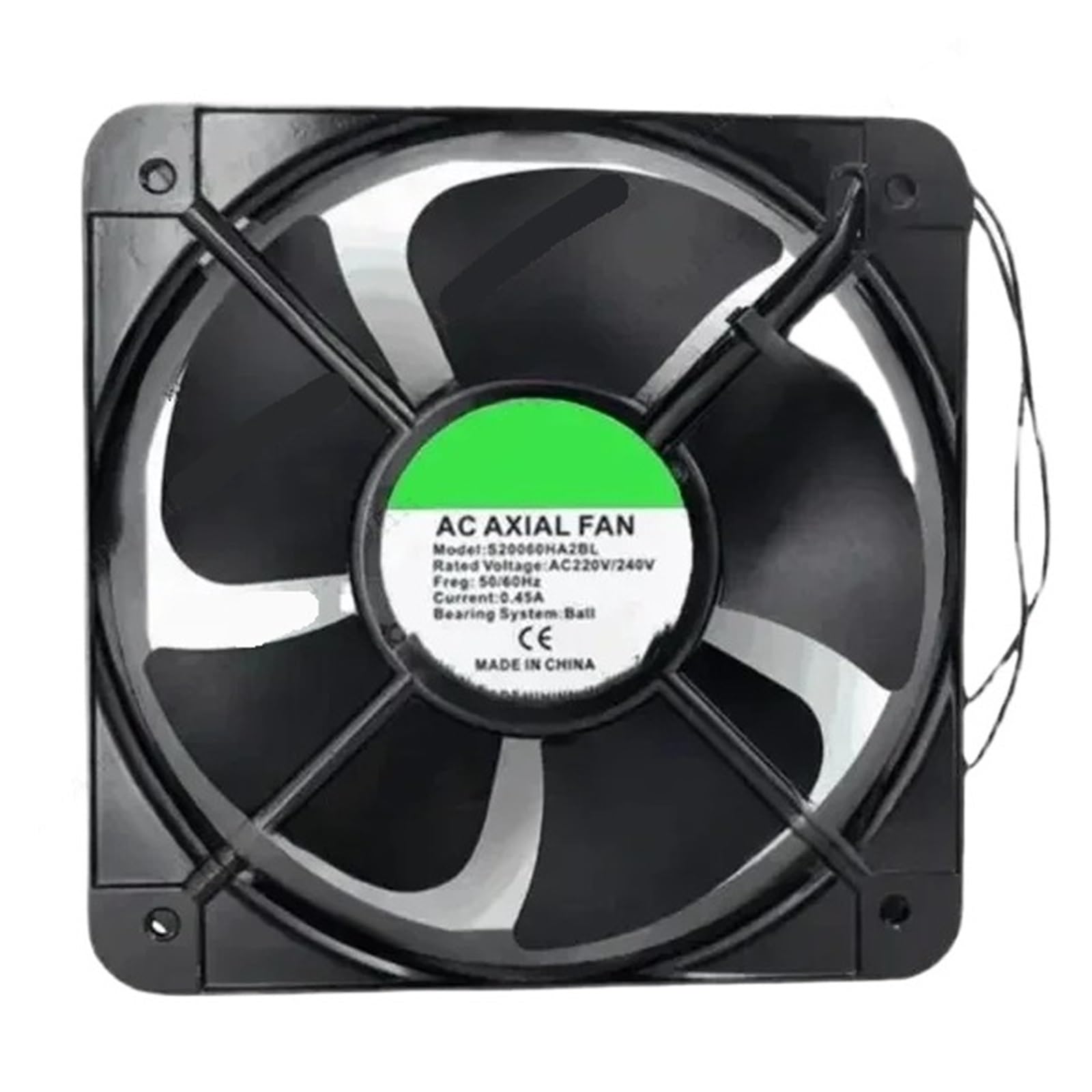 ETNANUPIN 1pcs S20060HA2BL 220V 0.45A 20CM Industrial Cooling Fan