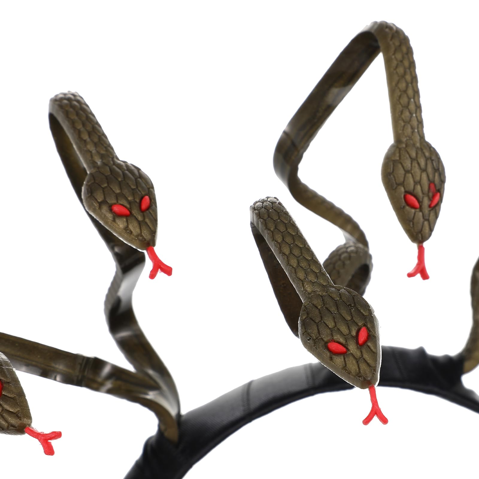 Happyyami Medusa Snake Headband Headdress for Halloween and Carnival Costume Accessory for Masquerade and Mardi Gras Parties Fits Teens and Adults - Image 4