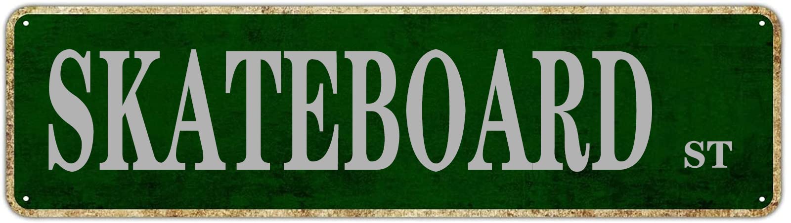 Skateboard St Retro Tin Signs Funny Aluminum Sign Rustic Home Garden Yard Wall Pub Club Hanging Decor 4x16 Inch