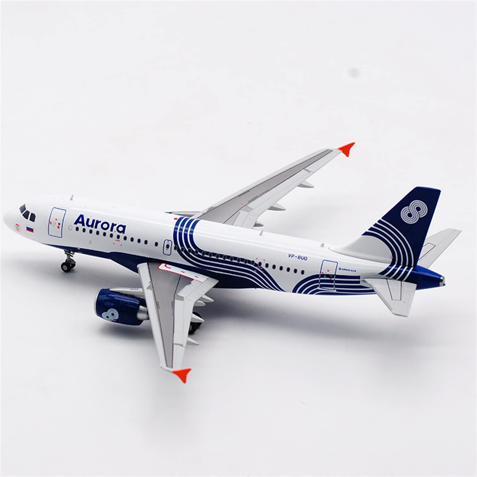 XJBTBA Model w skali 1 200 dla A319 Vp-buo Russian Aurora Airlines samolot odlewany ciśnieniowo samolot ze stopu z podstawą miniaturowy zestaw Hobby