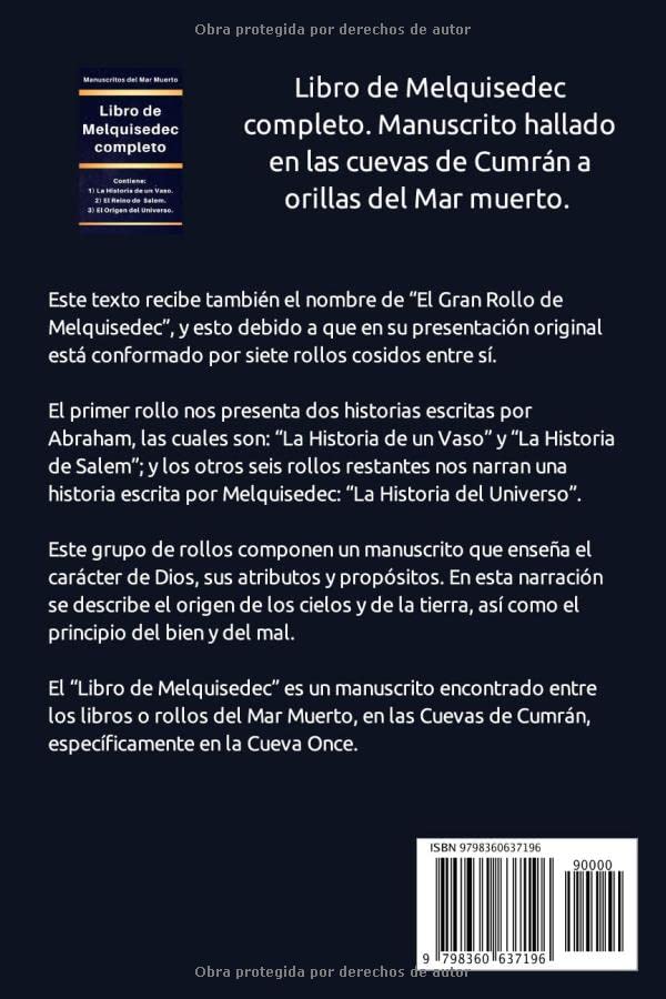 Miniatura 2 de Libro de Melquisedec completo Contiene 1) La Historia de un Vaso, 2) El Reino de Salem, y 3) El Origen del Universo. (los libros de Enoc) (Spanish